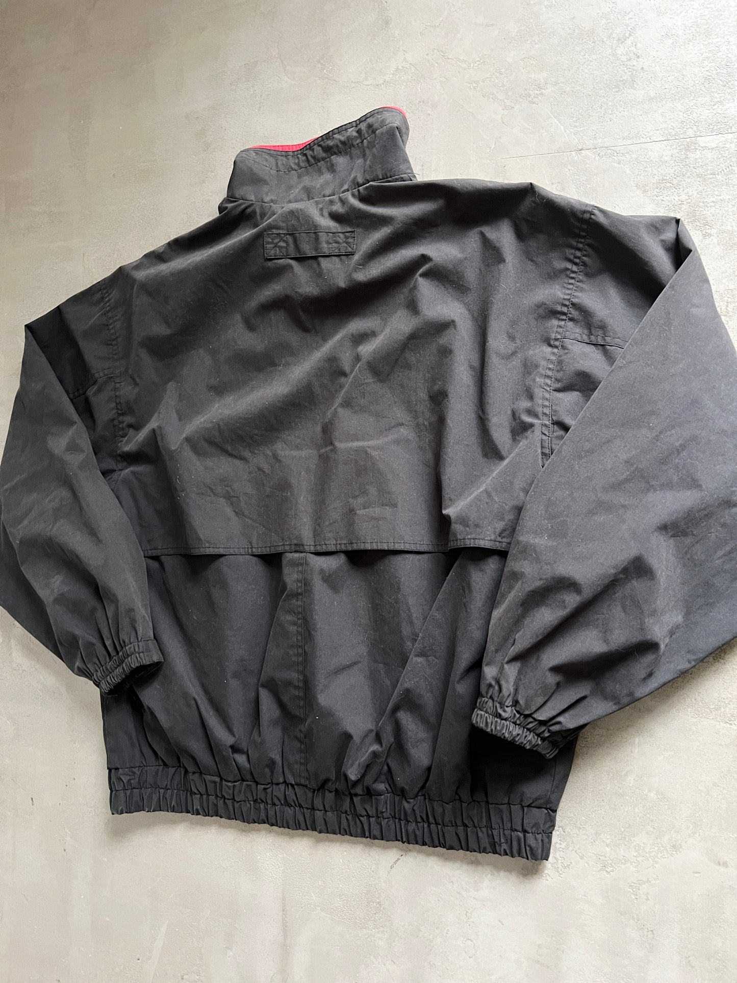 BLACK PORSCHE JACKET - 1990S - L/M