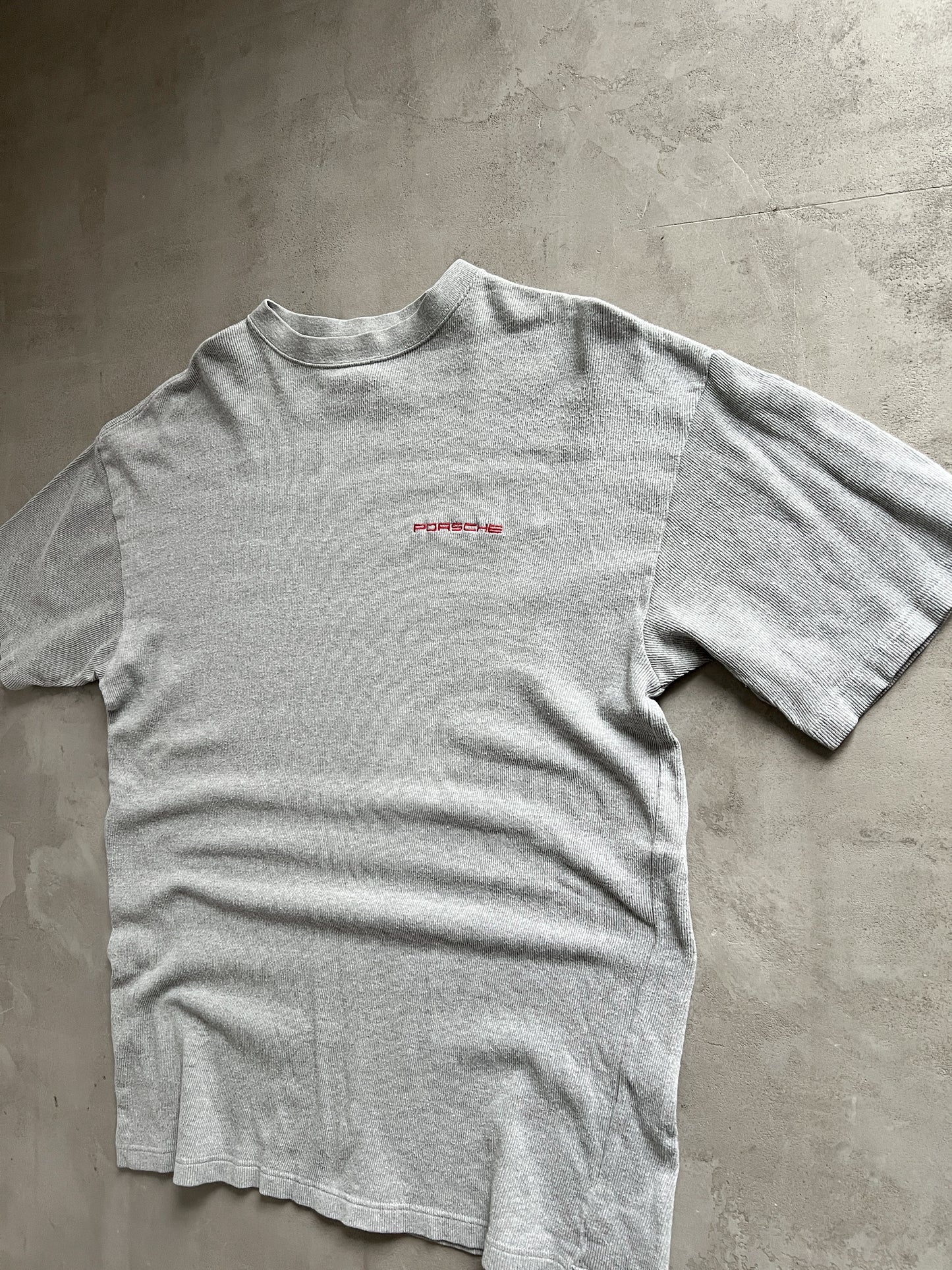 GREY PORSCHE TEE - 1990S - XXL
