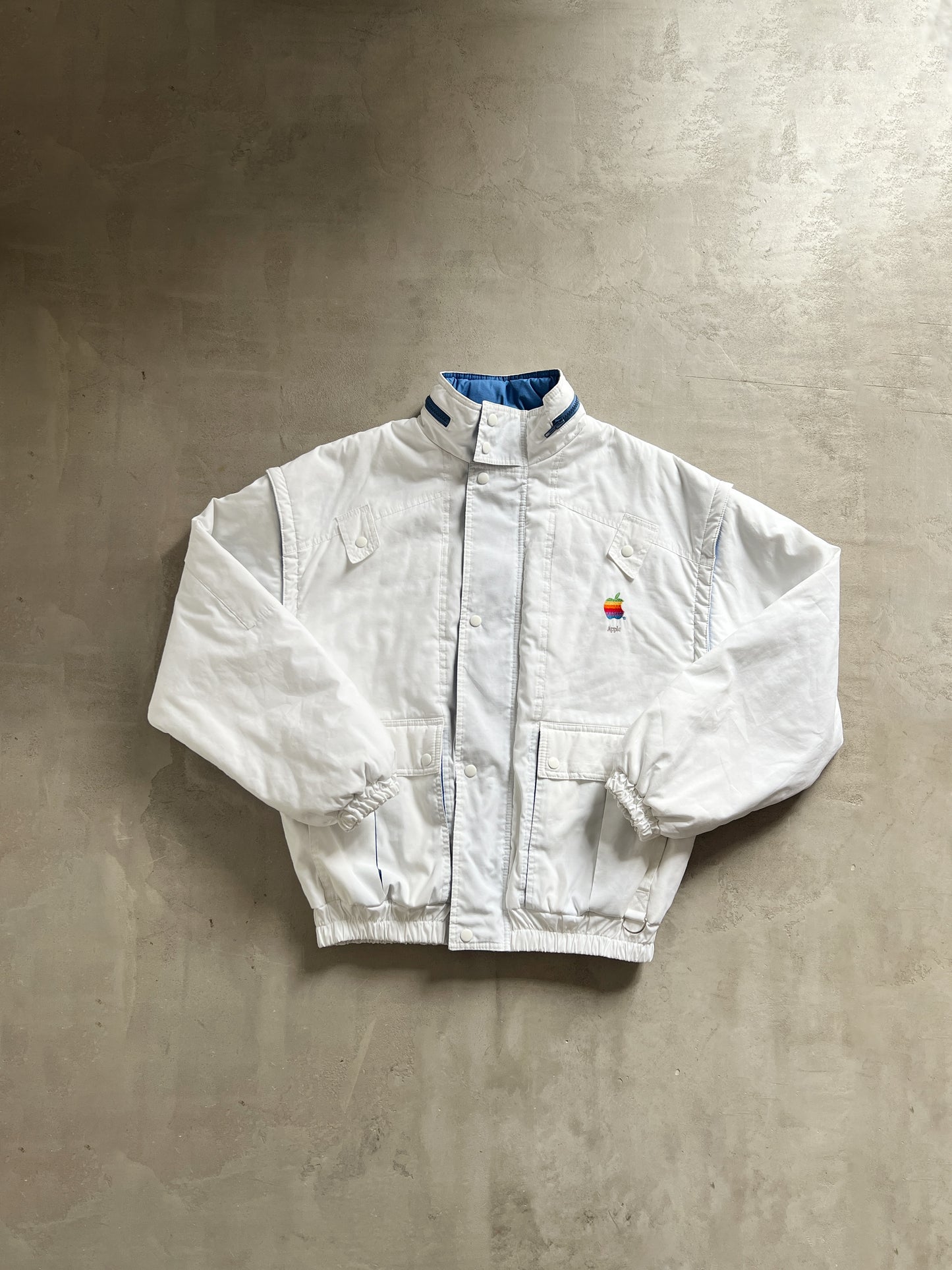 WHITE APPLE JACKET - 1990S - L/M