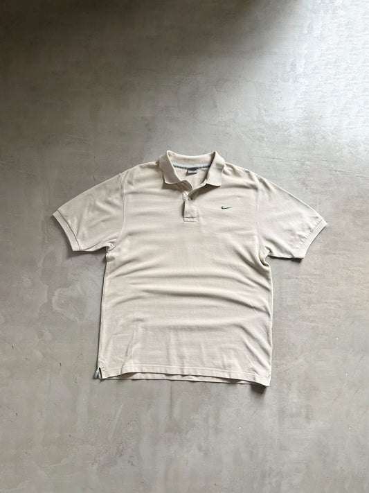 BEIGE NIKE POLO - 2000S - XL