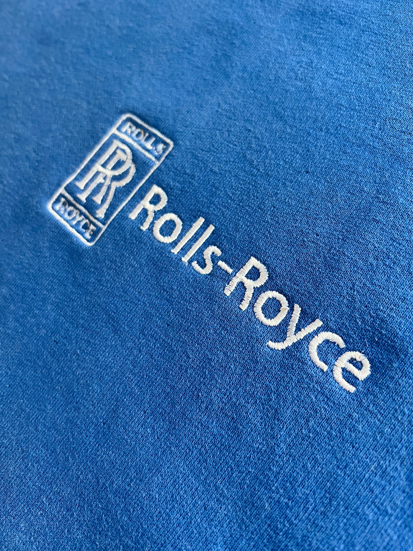 BLUE ROLLS ROYCE SWEATER - 1990S - M