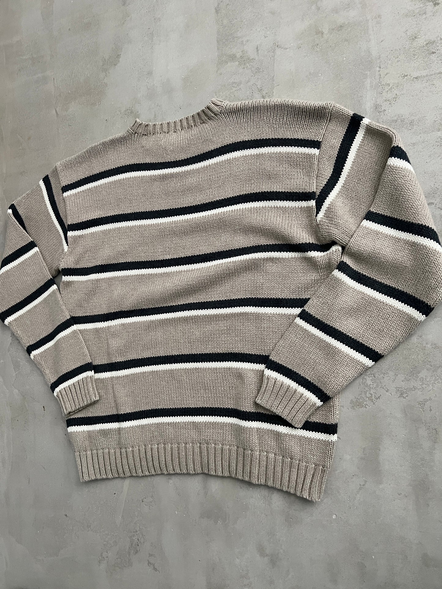 BEIGE RALPH LAUREN KNIT SWEATER - 2000S - L