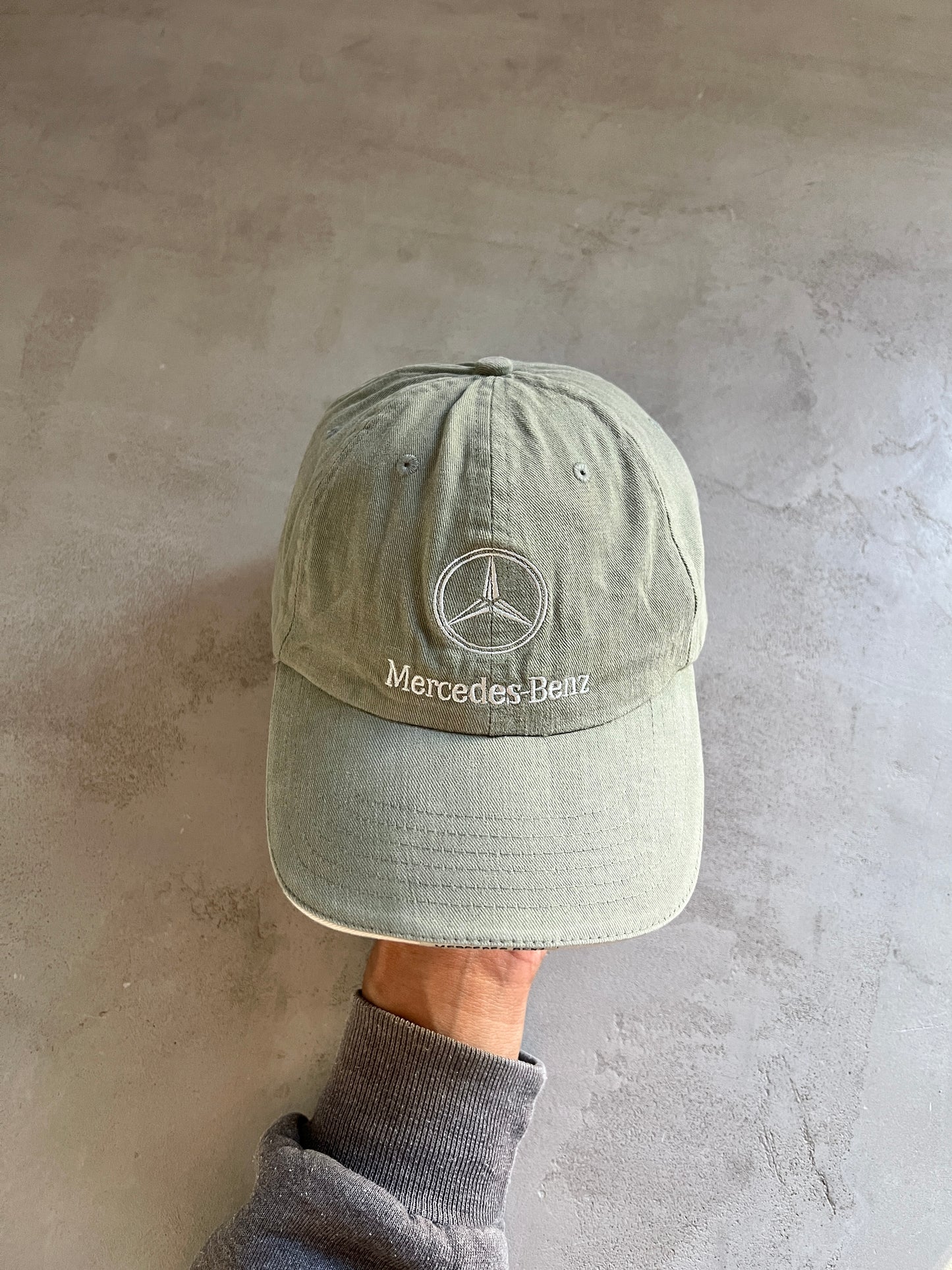 KHAKI MERCEDES BENZ CAP - 1990S