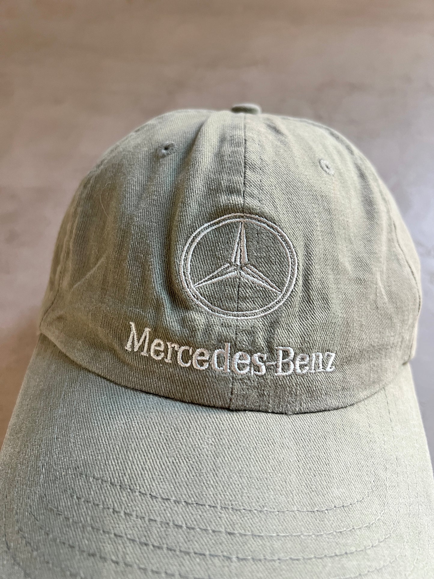 KHAKI MERCEDES BENZ CAP - 1990S