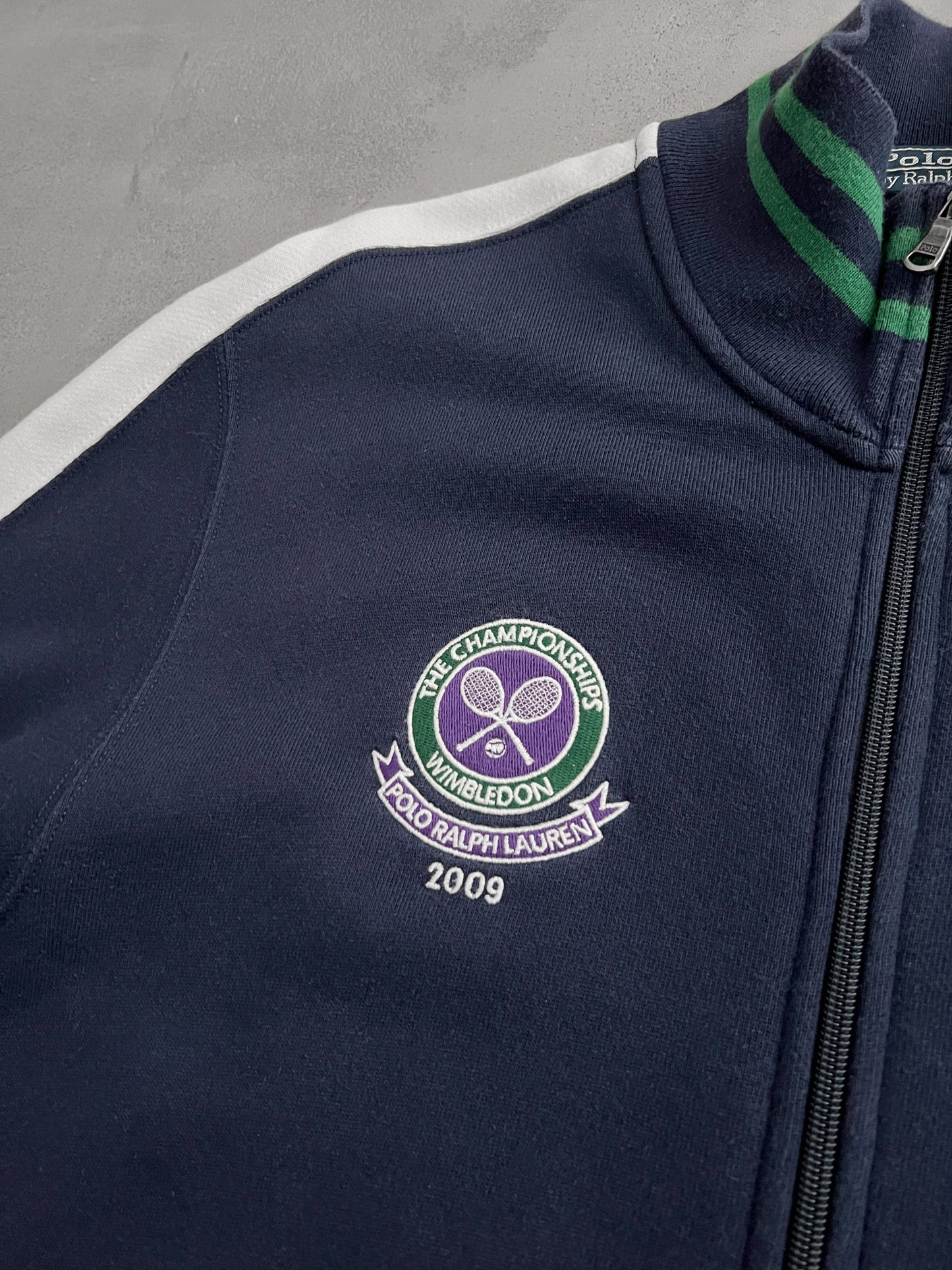 NAVY WIMBLEDON RALPH LAUREN JACKET - 2009 - XL/L