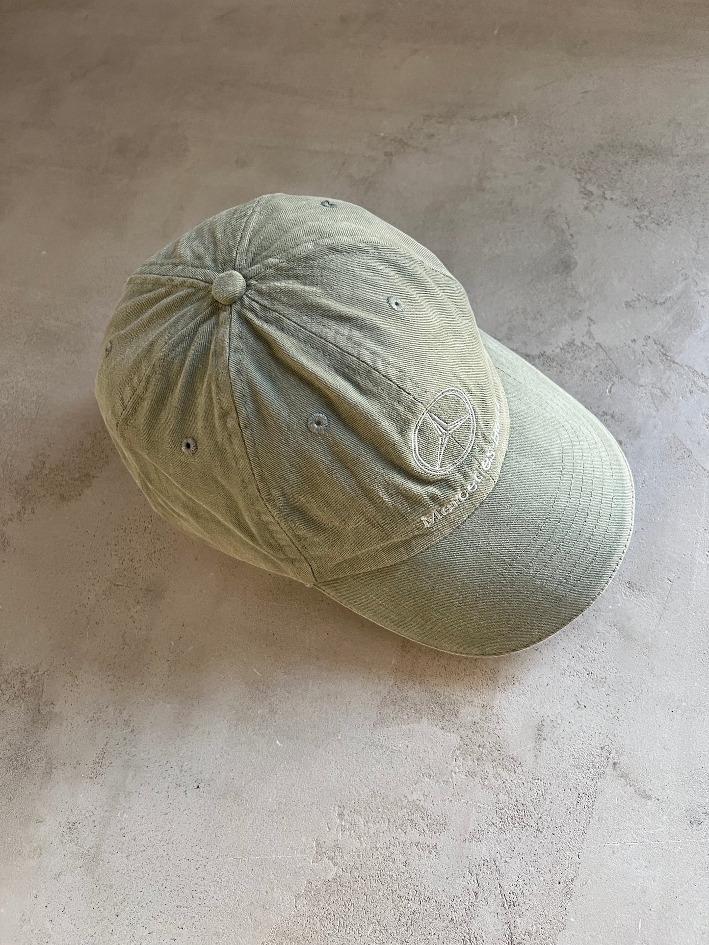 KHAKI MERCEDES BENZ CAP - 1990S