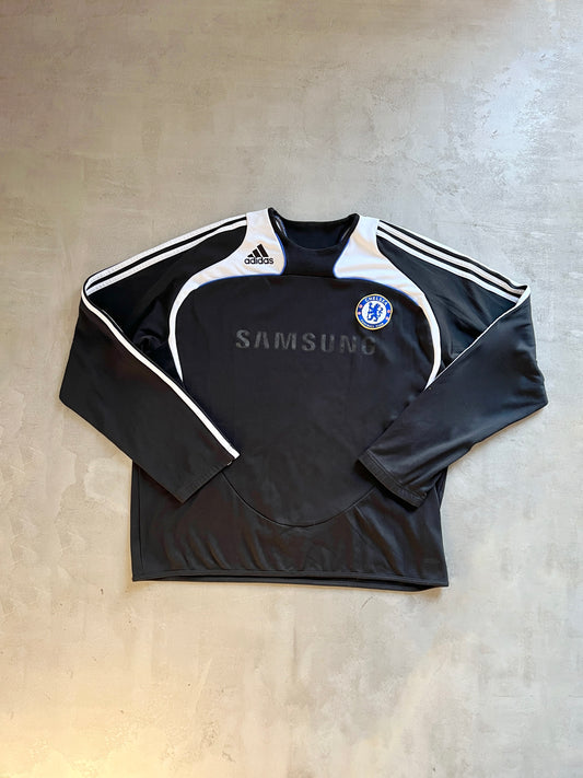 BLACK CHELSEA ADIDAS SWEATER - 2000S - L