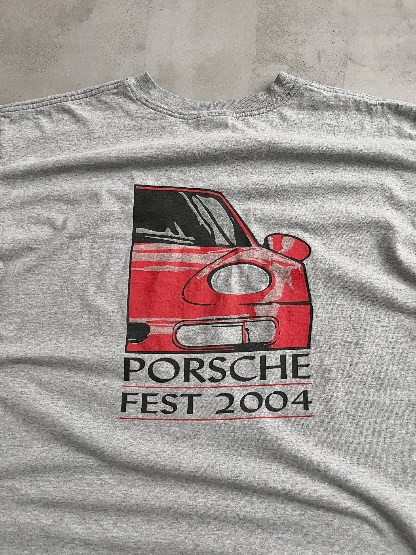 GREY PORSCHE TEE - 2004 - L/XL