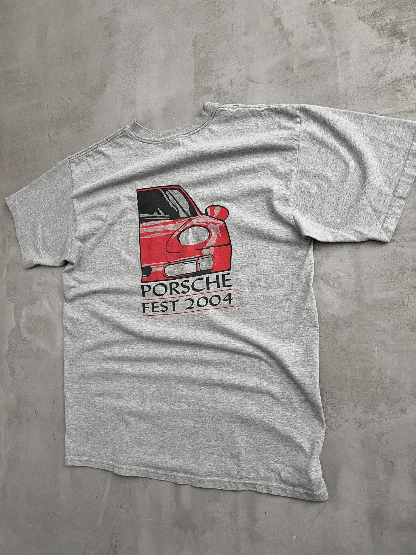 GREY PORSCHE TEE - 2004 - L/XL