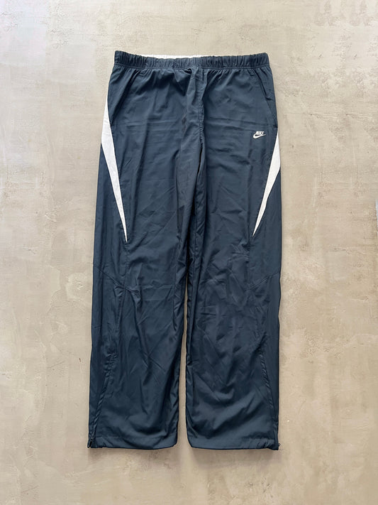 NAVY/WHITE NIKE TRACK PANTS - 2000S - XL/XXL