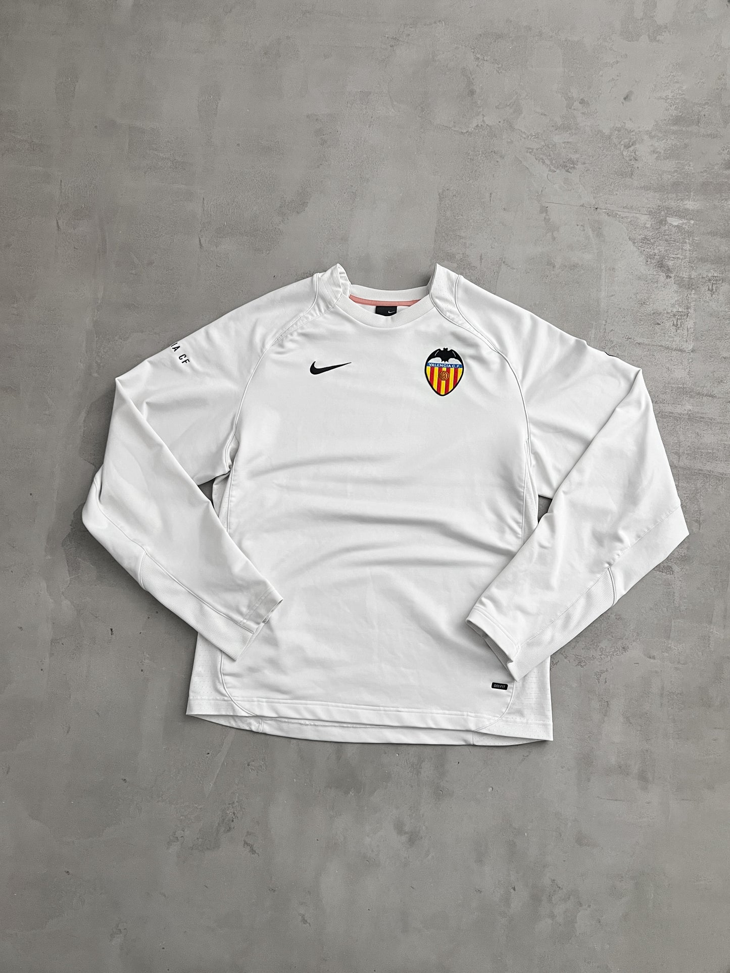 WHITE VALENCIA CF NIKE SWEATER - 2000S - L