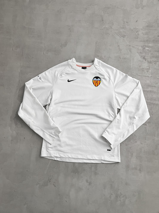 WHITE VALENCIA CF NIKE SWEATER - 2000S - L
