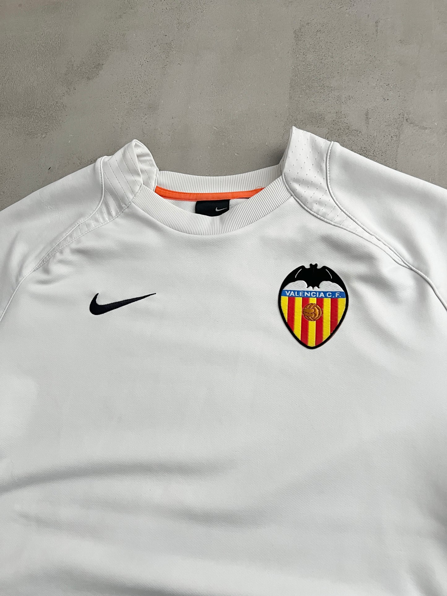 WHITE VALENCIA CF NIKE SWEATER - 2000S - L