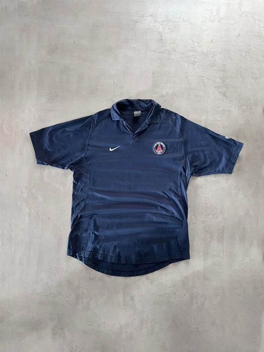 NAVY PSG NIKE POLO - 2000S - L/XL