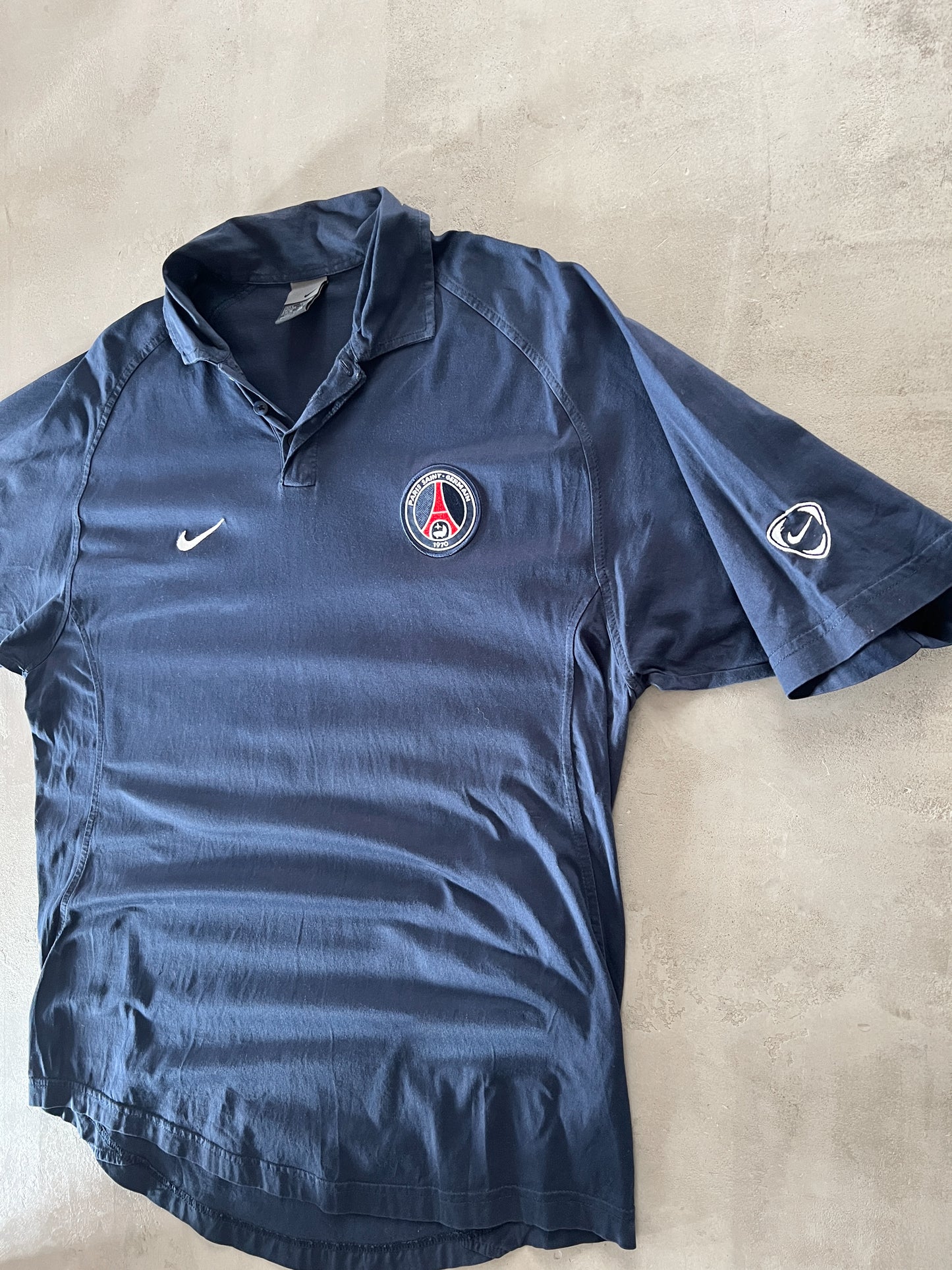 NAVY PSG NIKE POLO - 2000S - L/XL