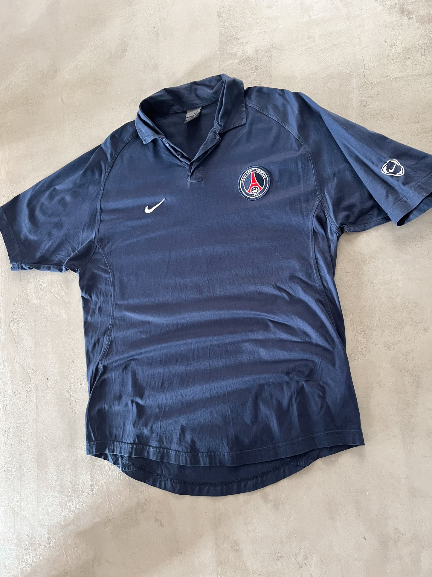 NAVY PSG NIKE POLO - 2000S - L/XL