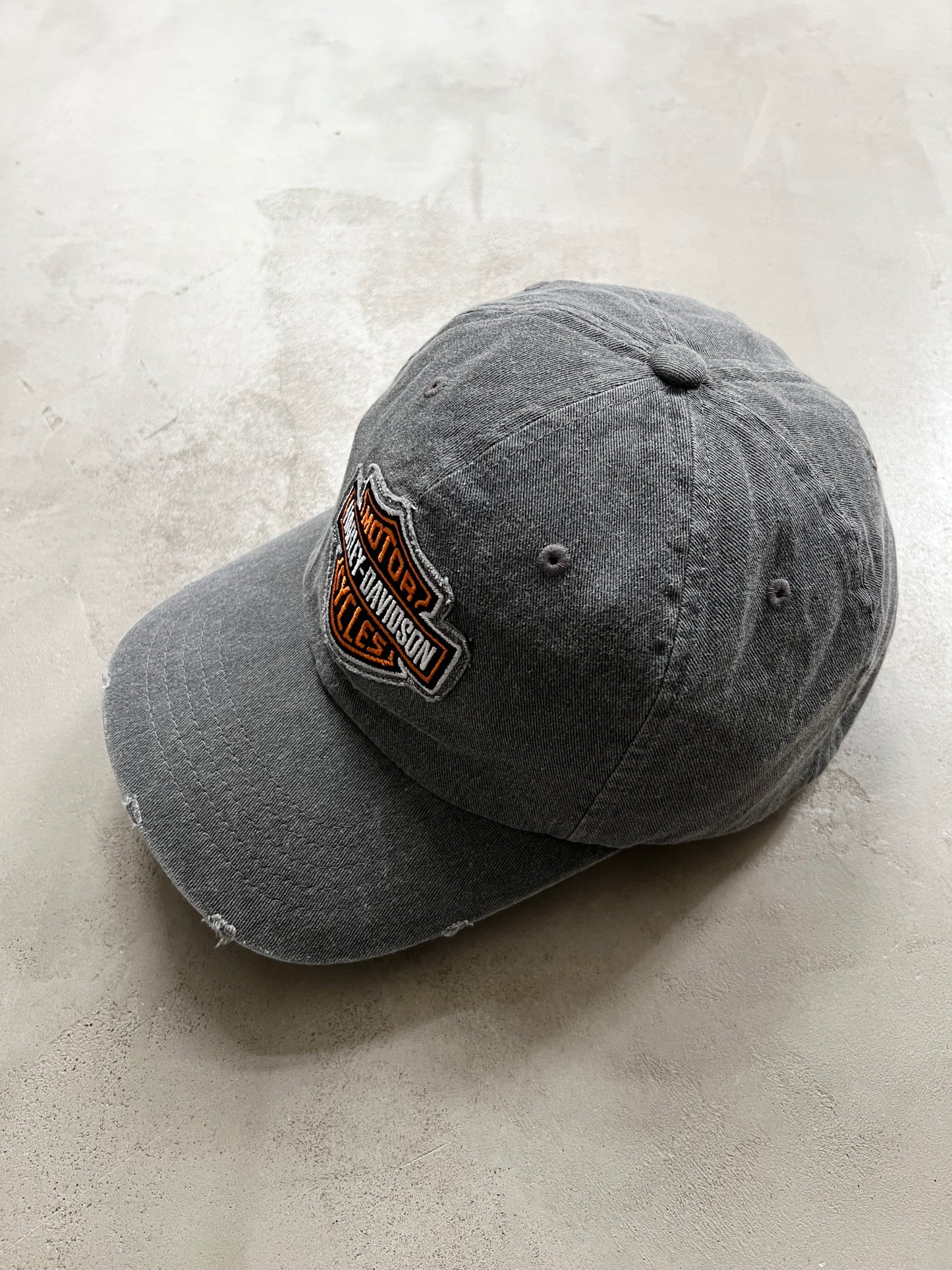 GREY HARLEY DAVIDSON CAP - 1990S