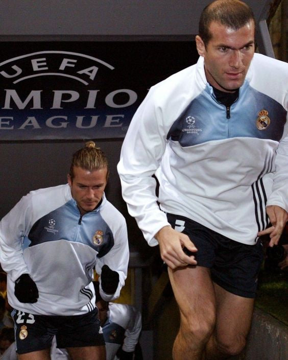 GREY REAL MADRID TRACK JACKET - 2004 - L