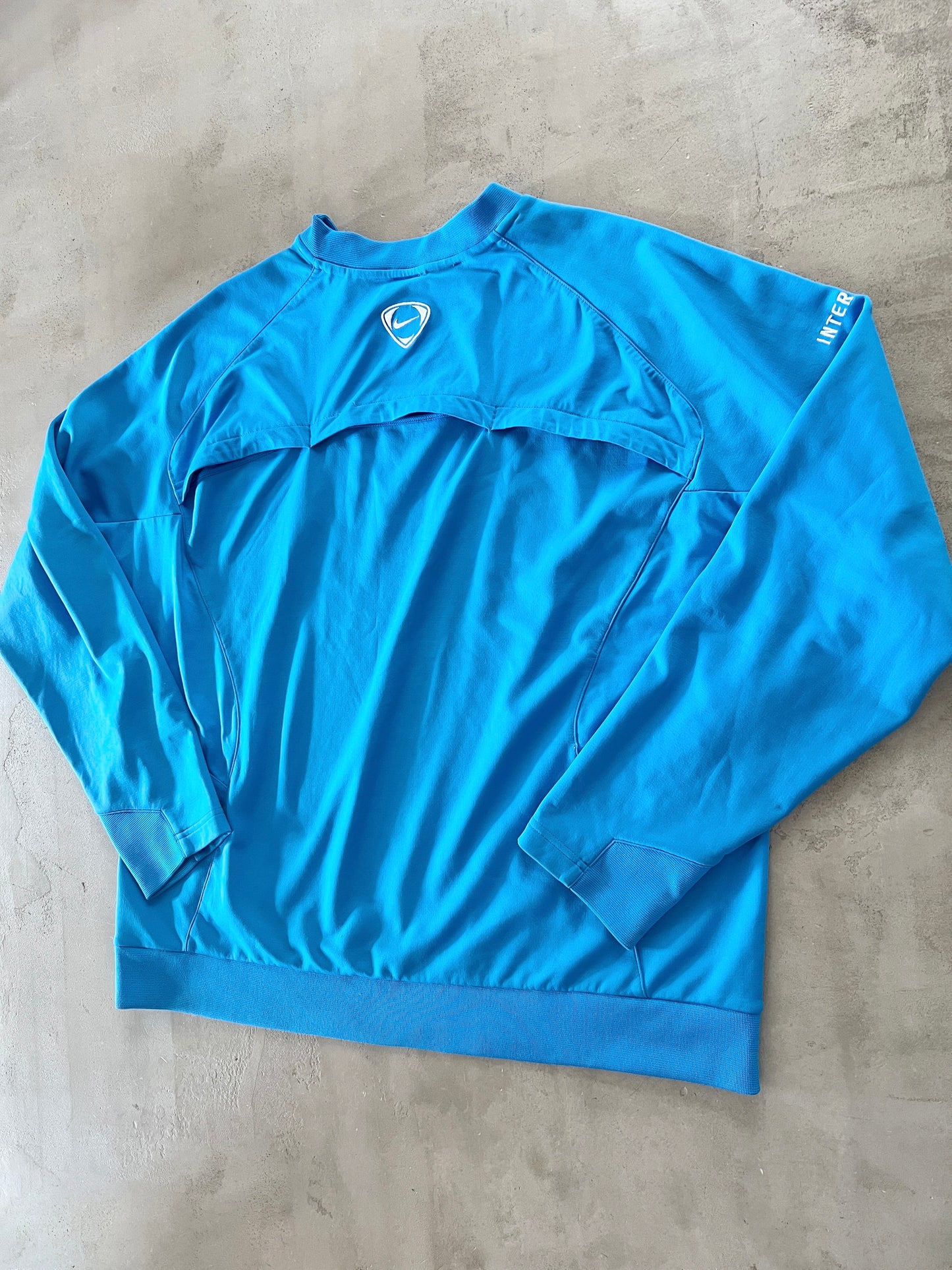 BABY BLUE INTER MILAN NIKE SWEATER - 2000S - L