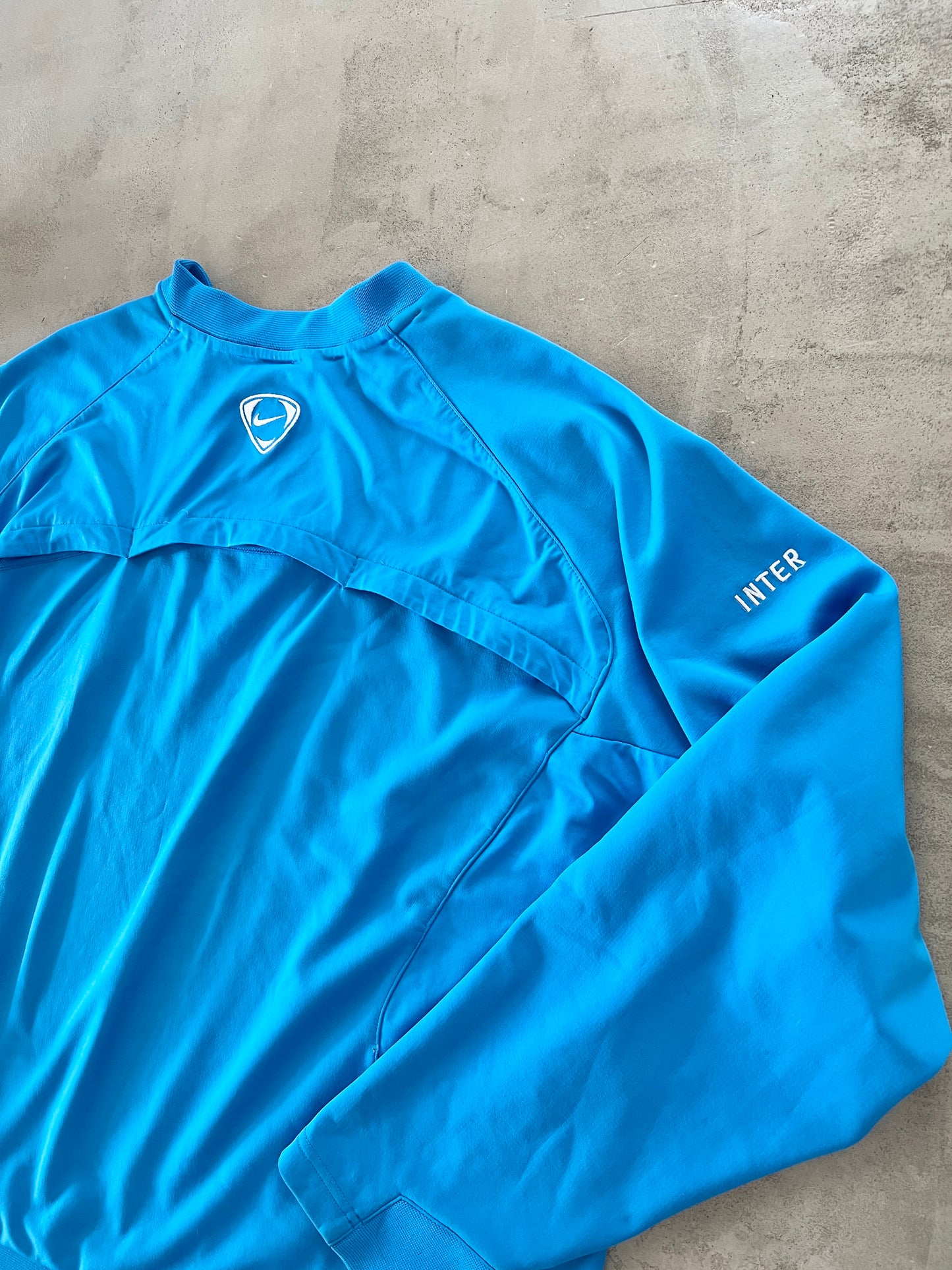 BABY BLUE INTER MILAN NIKE SWEATER - 2000S - L