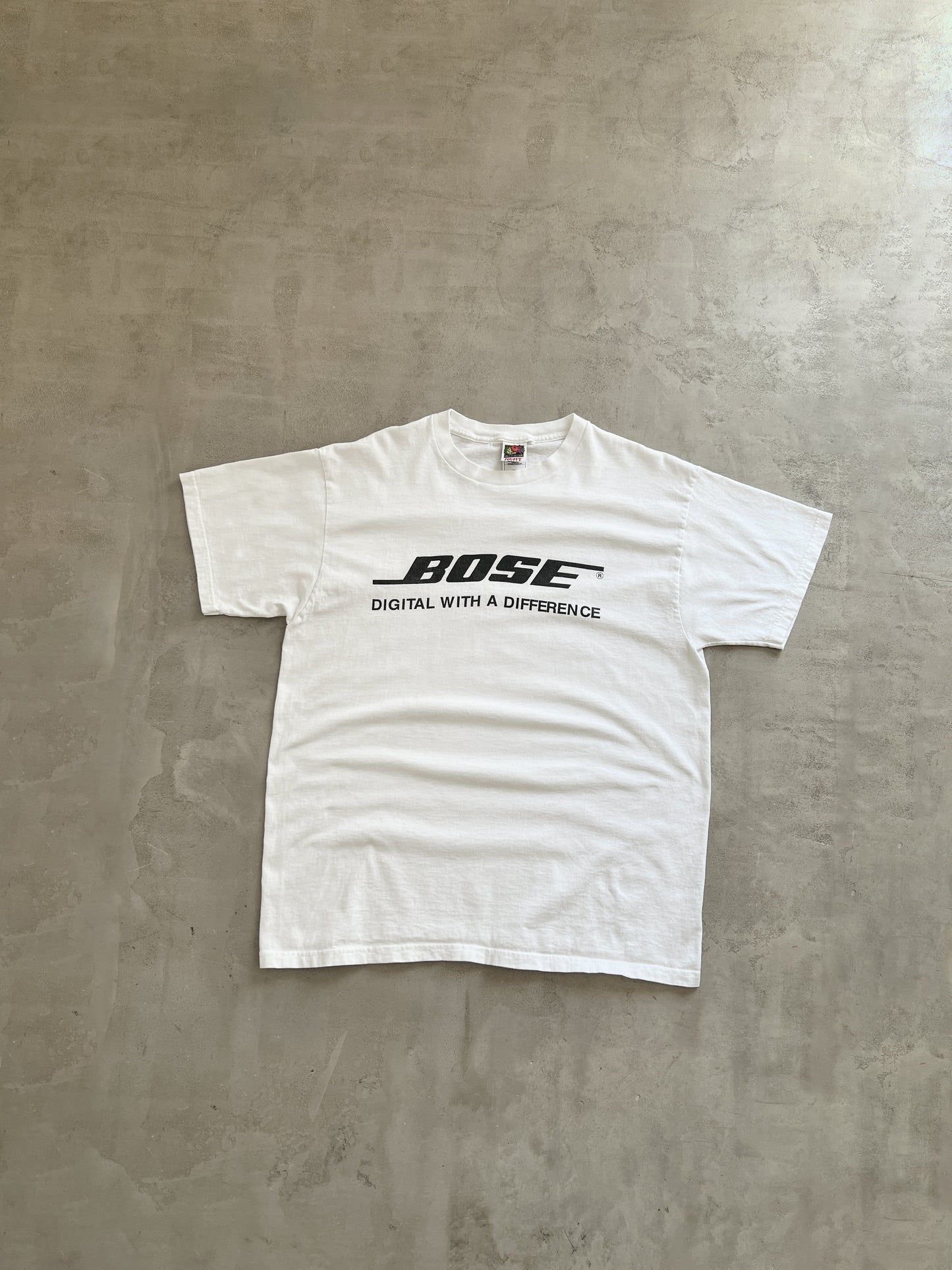 WHITE BOSE TEE - 1990S - L