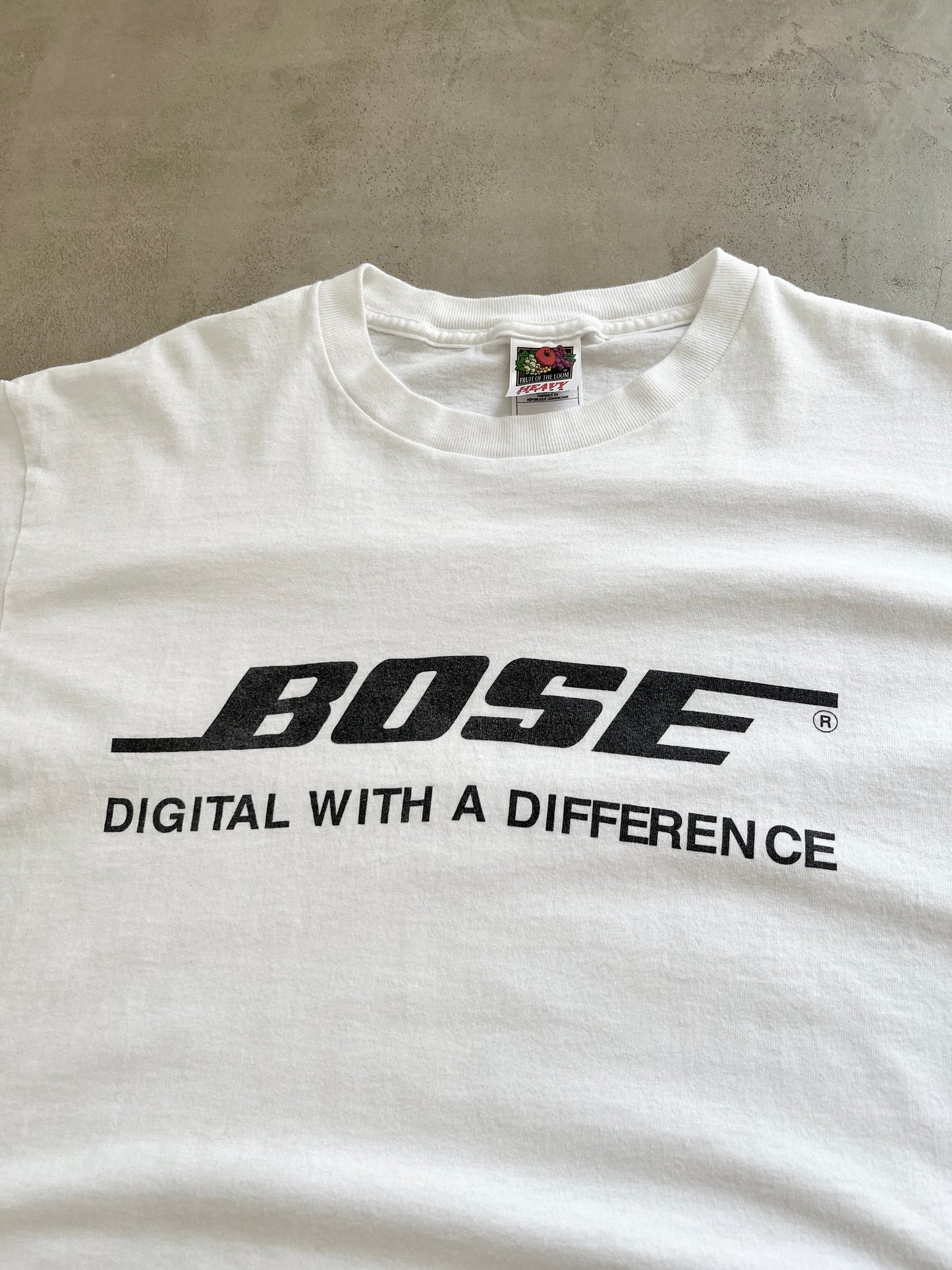 WHITE BOSE TEE - 1990S - L