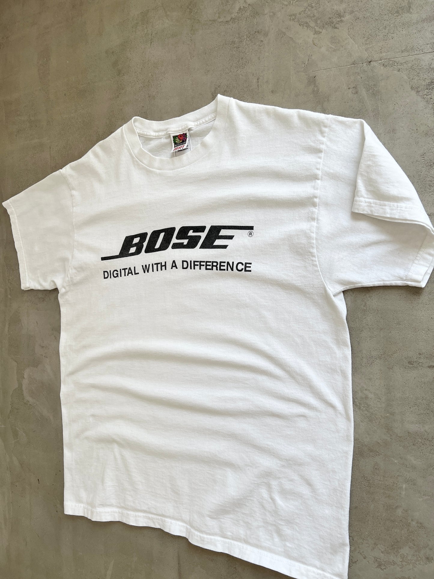 WHITE BOSE TEE - 1990S - L