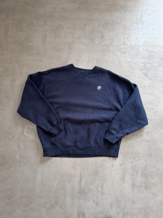 FADED NAVY BMW SWEATER - 2000S - M