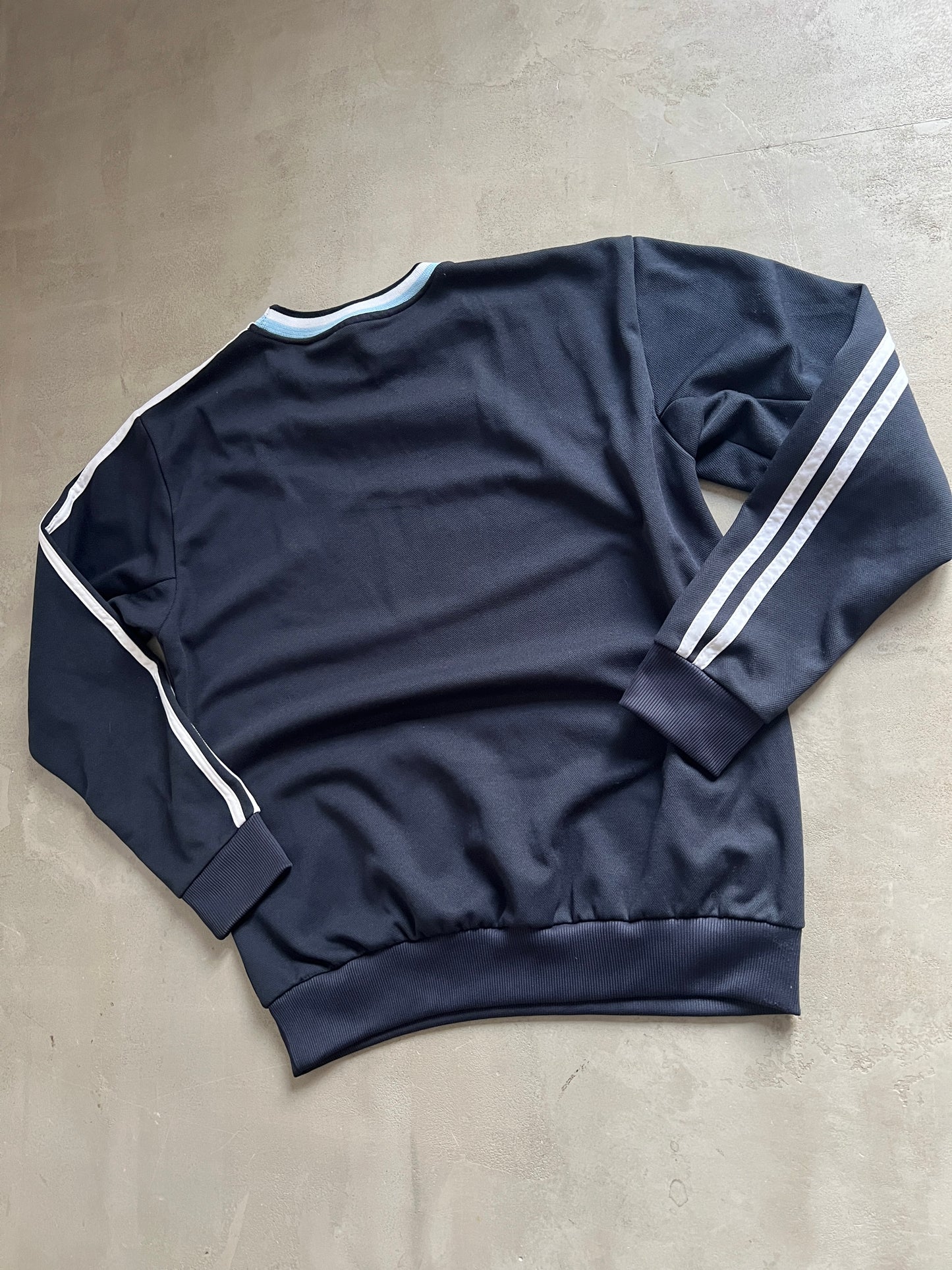 NAVY/BABY BLUE REAL MADRID SWEATER - 2000S - M