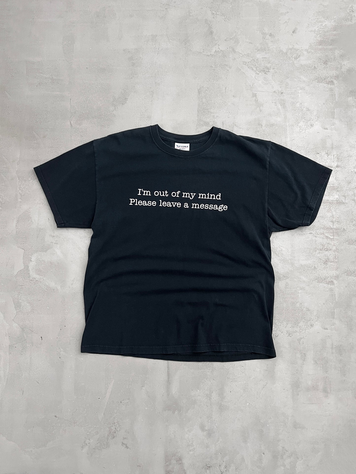 FADED BLACK OUT OF MY MIND TEE - 1990S - M/L