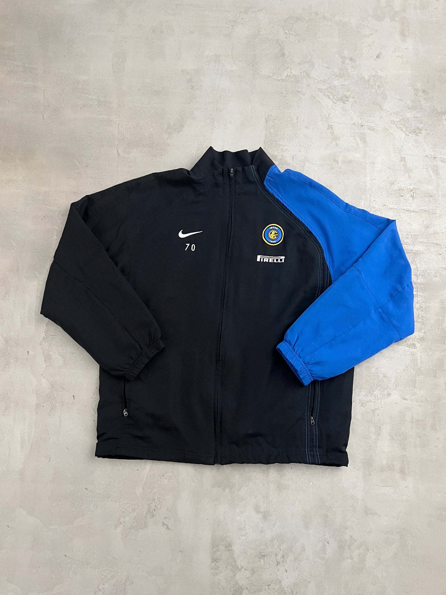 BLACK INTER MILAN NIKE JACKET - 2000S - L