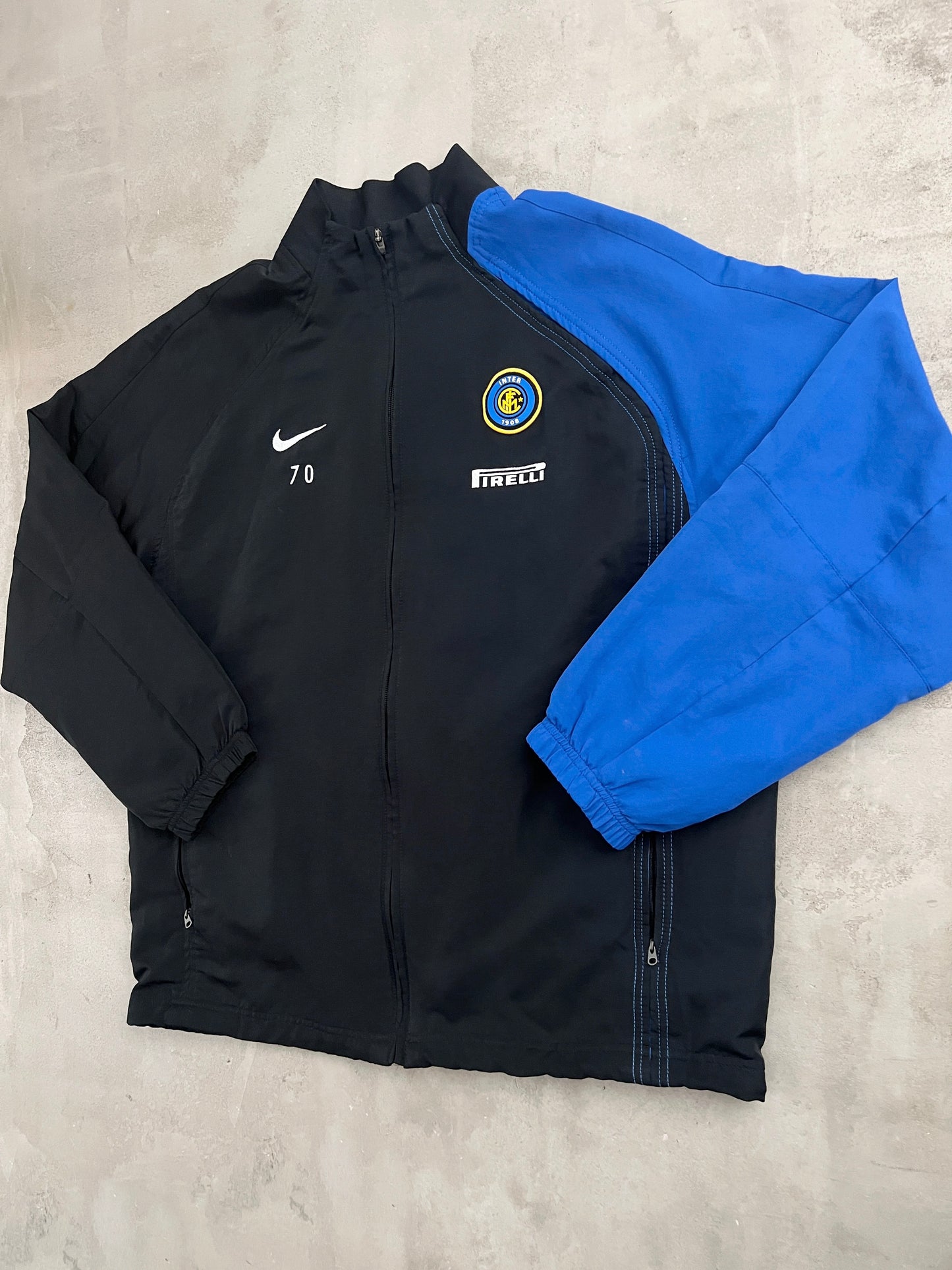 BLACK INTER MILAN NIKE JACKET - 2000S - L