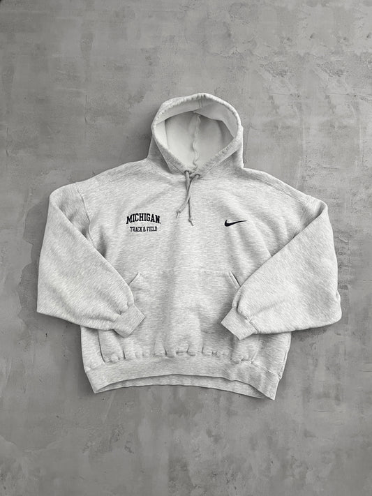 GREY MICHIGAN STATE NIKE HOODIE - 1990S - S/M
