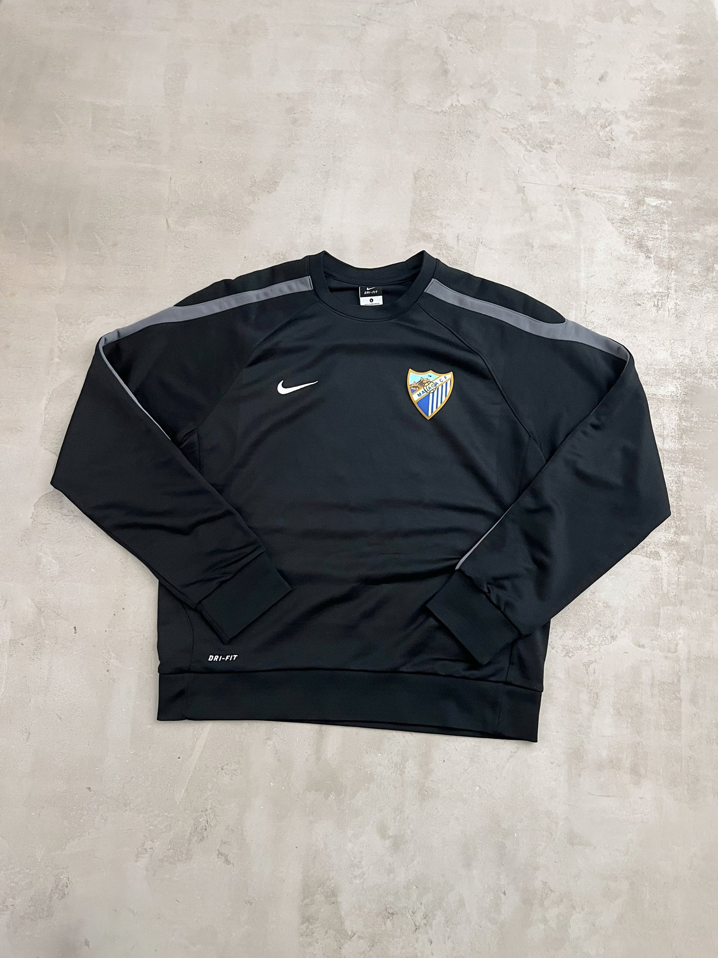 BLACK FC MALAGA NIKE SWEATER - 2000S - L
