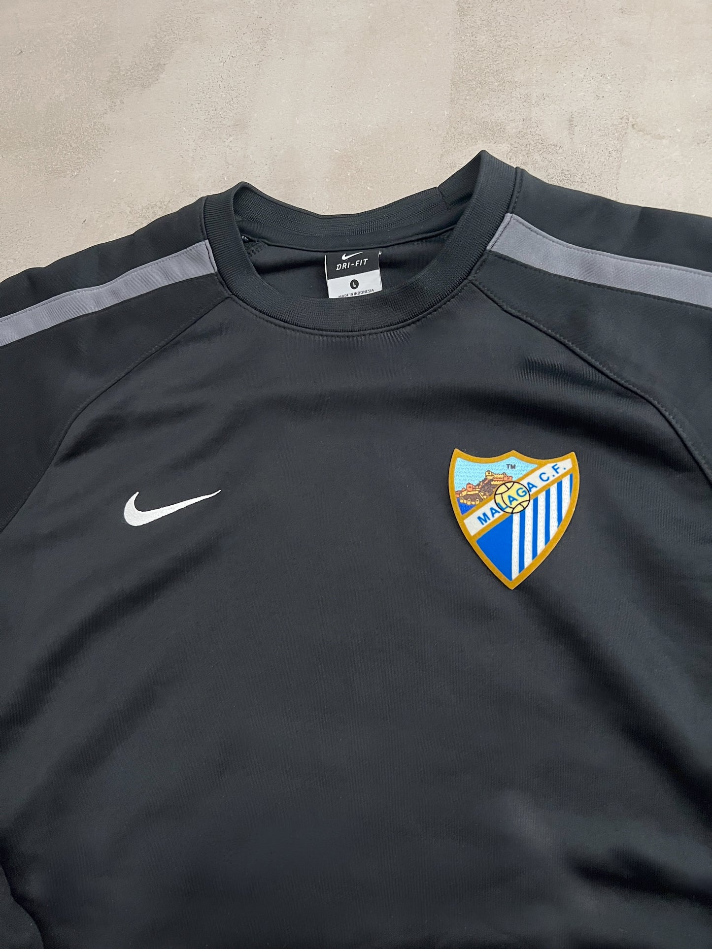 BLACK FC MALAGA NIKE SWEATER - 2000S - L