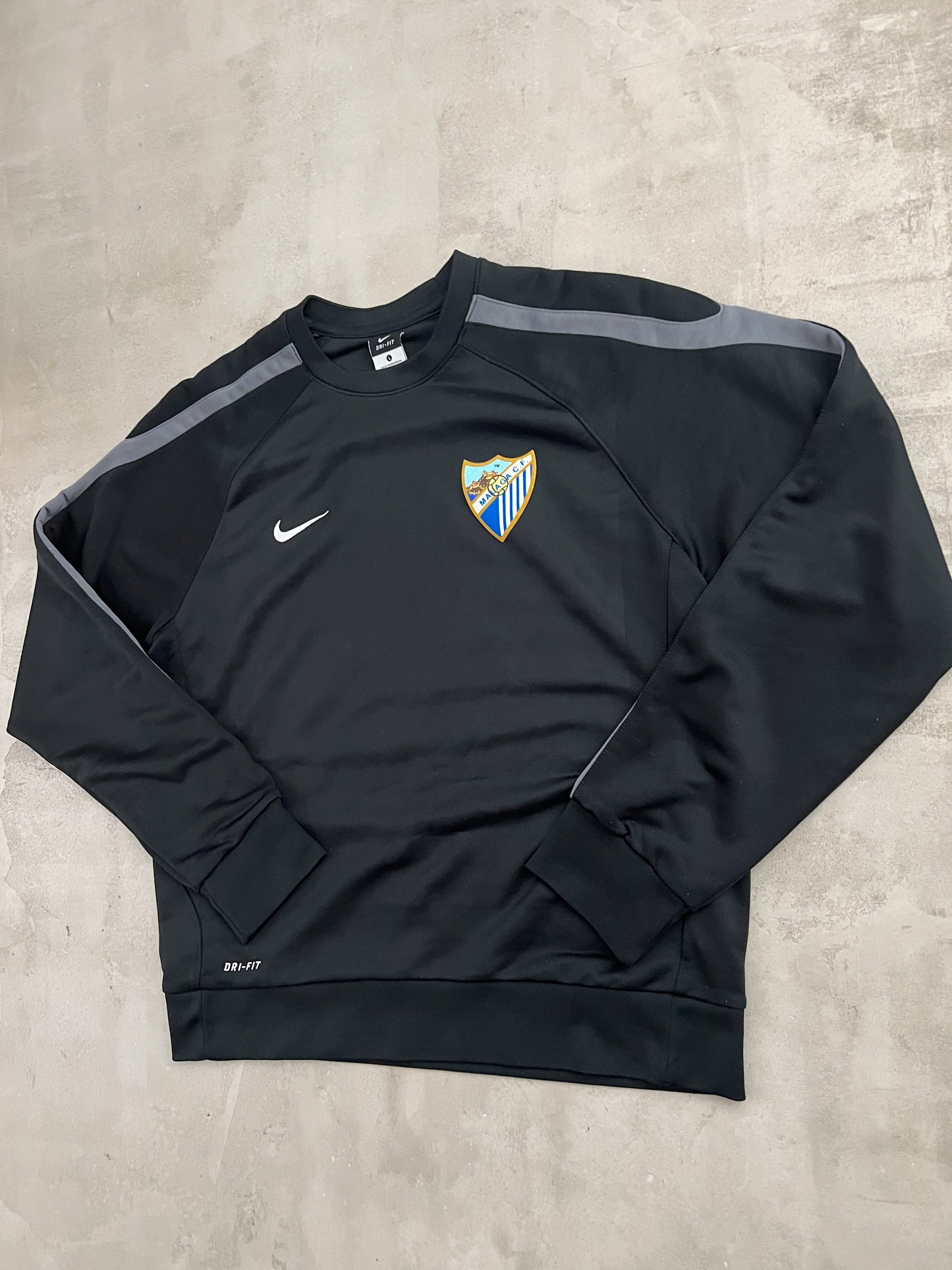 BLACK FC MALAGA NIKE SWEATER - 2000S - L