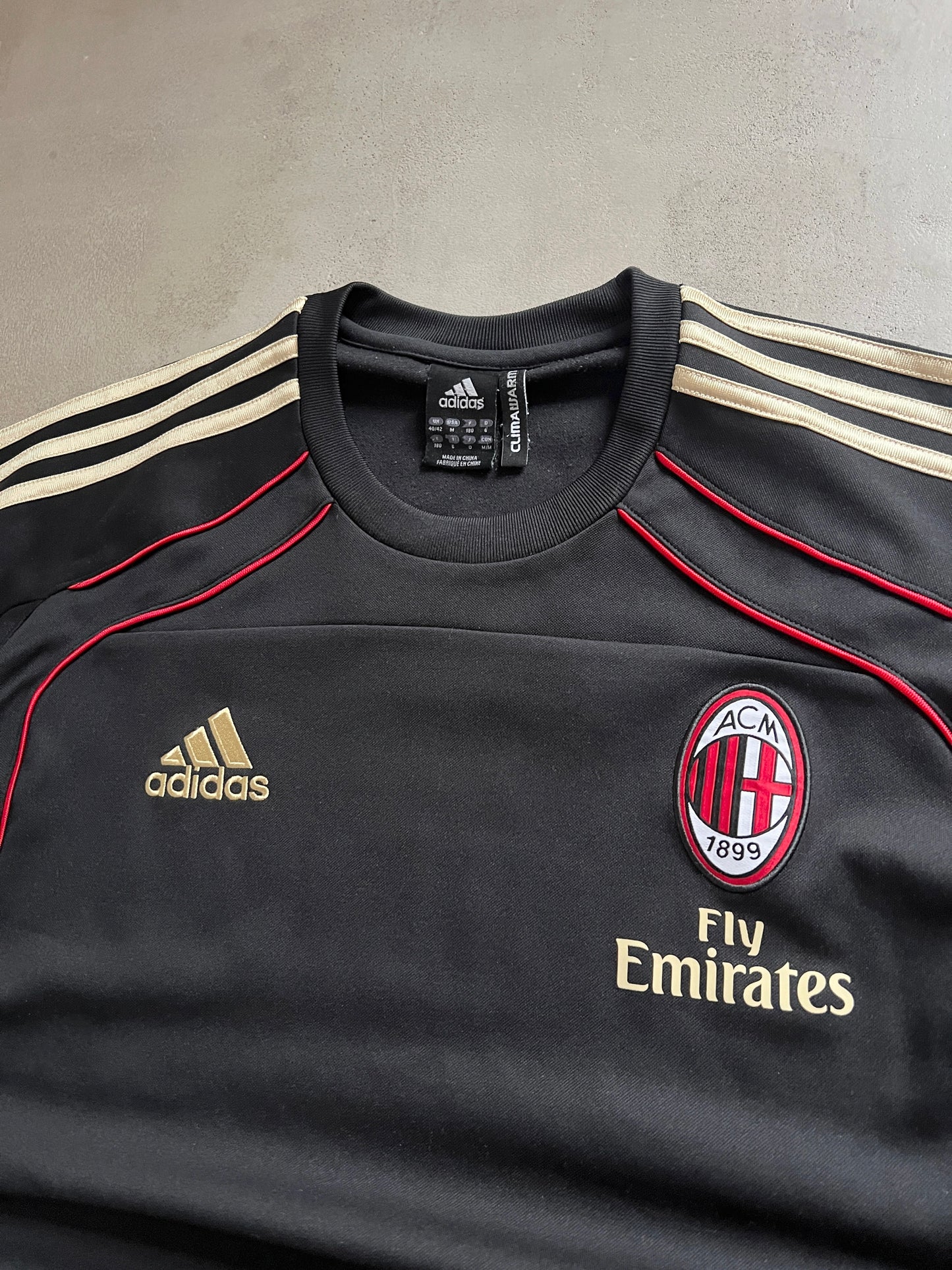 BLACK AC MILAN SWEATER - 2000S - L/XL