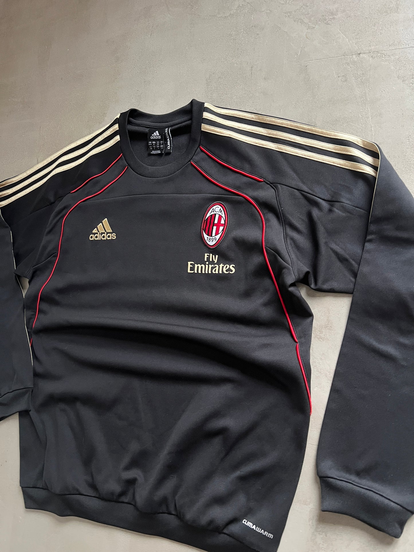 BLACK AC MILAN SWEATER - 2000S - L/XL