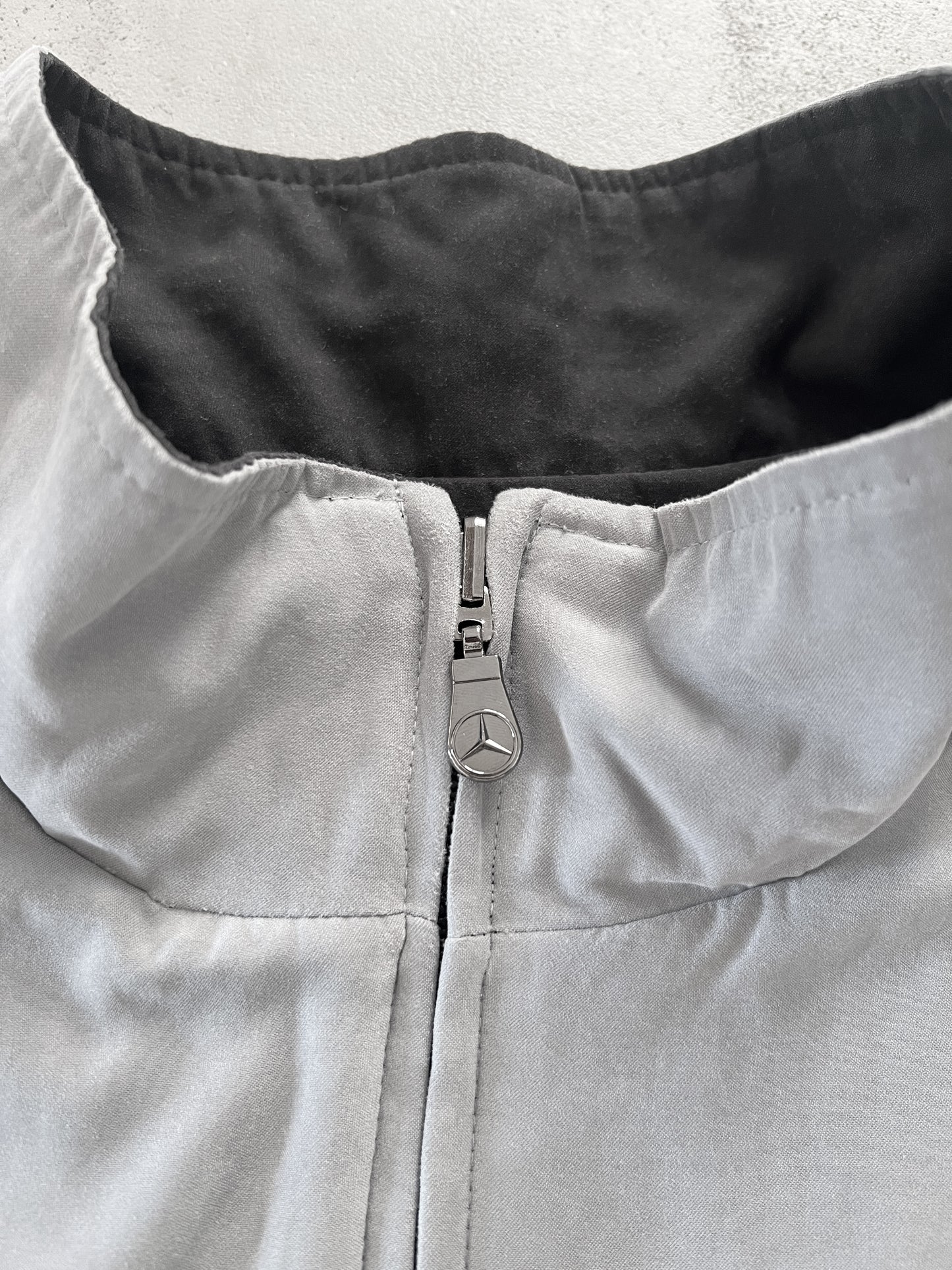 GREY/BLACK MERCEDES BENZ 2 SIDE JACKET - 2000S - L