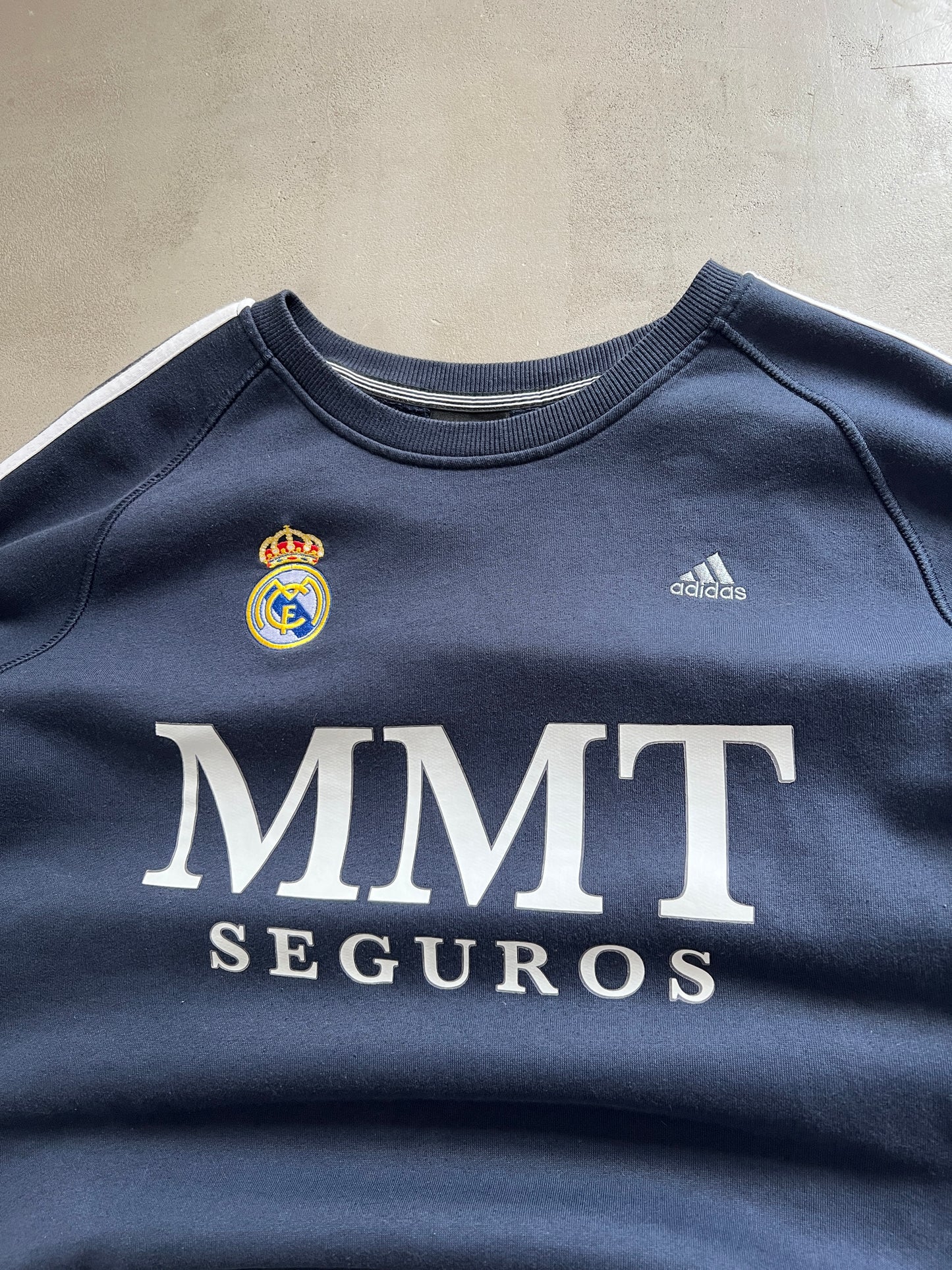 NAVY REAL MADRID SWEATER - 2000S - M