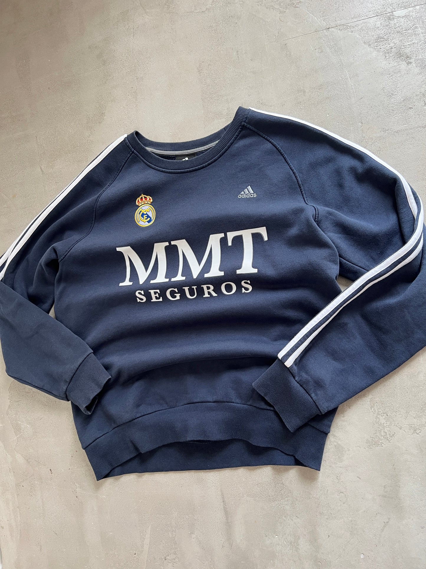 NAVY REAL MADRID SWEATER - 2000S - M
