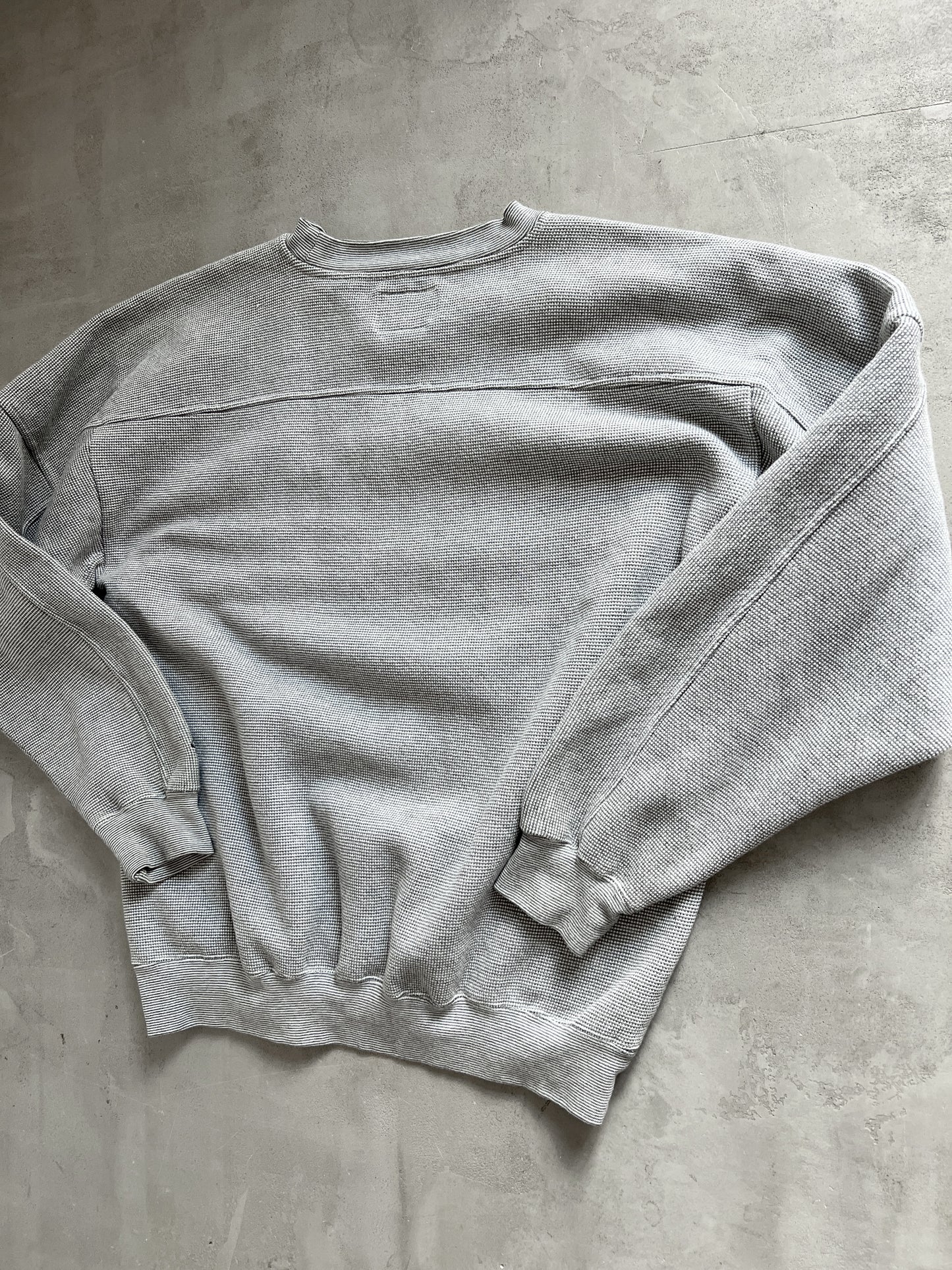 GREY YANKEES SWEATER - 1990S - L/XL