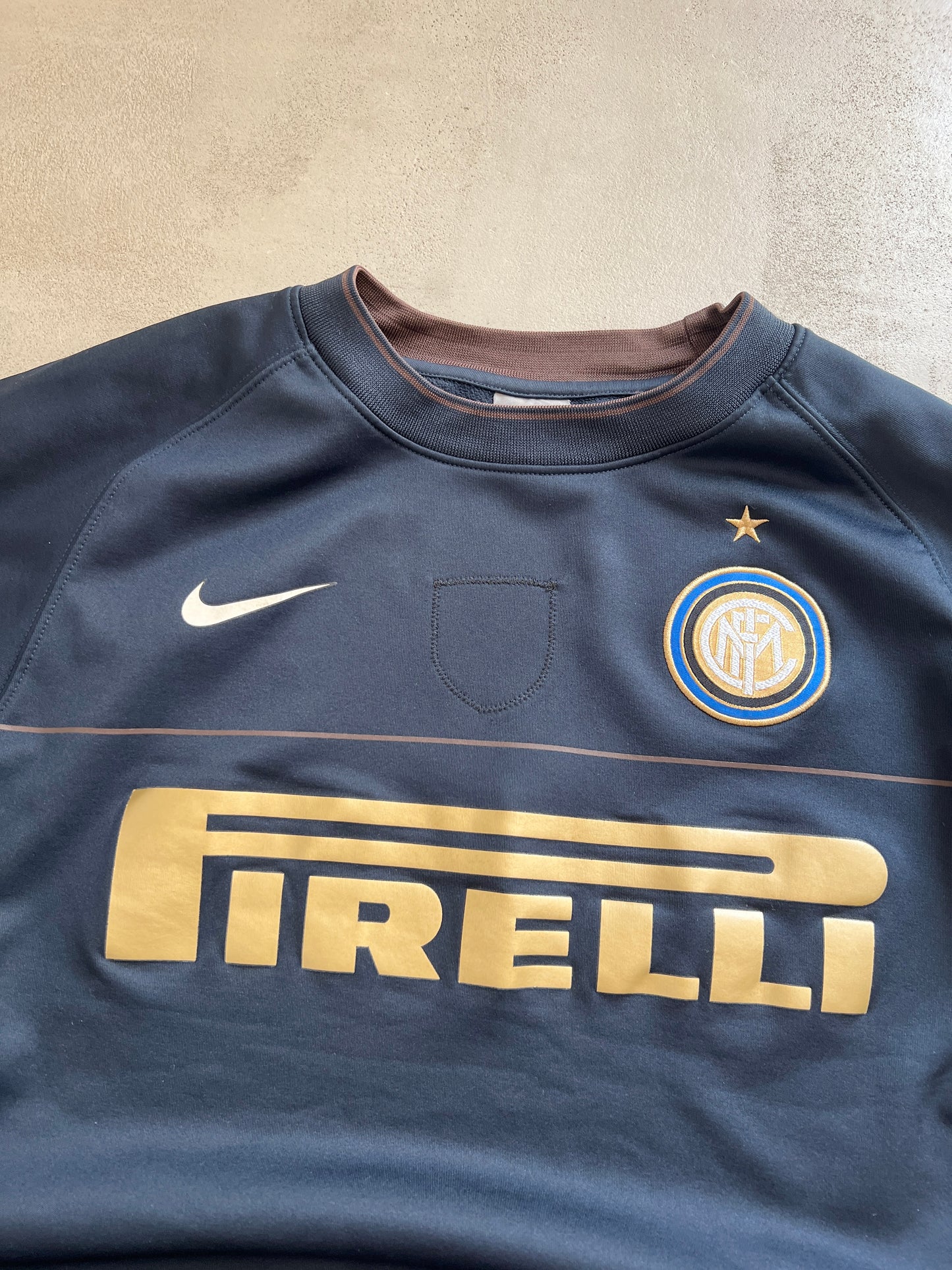 NAVY INTER MILAN NIKE SWEATER - 2000S - M