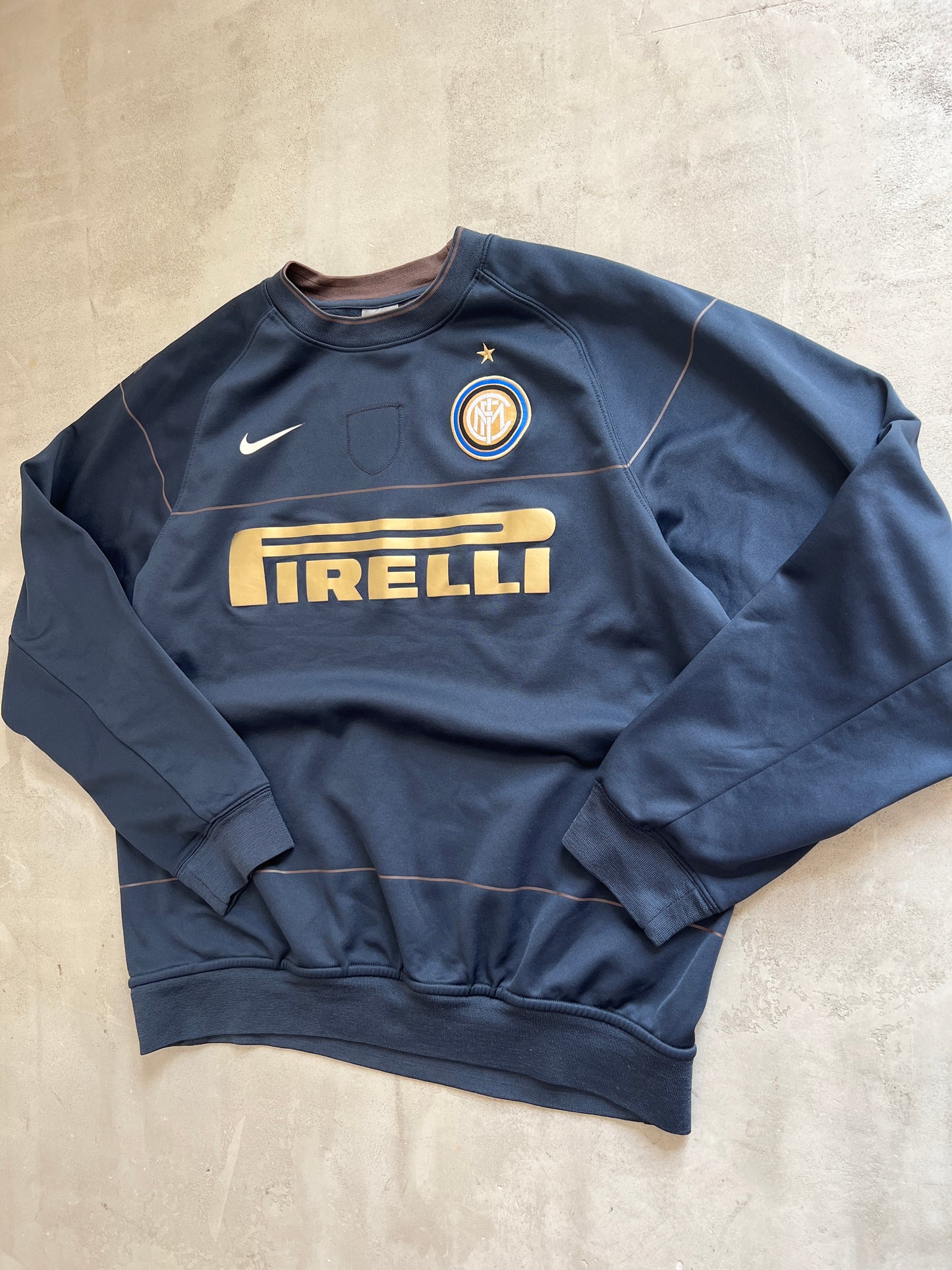 NAVY INTER MILAN NIKE SWEATER - 2000S - M
