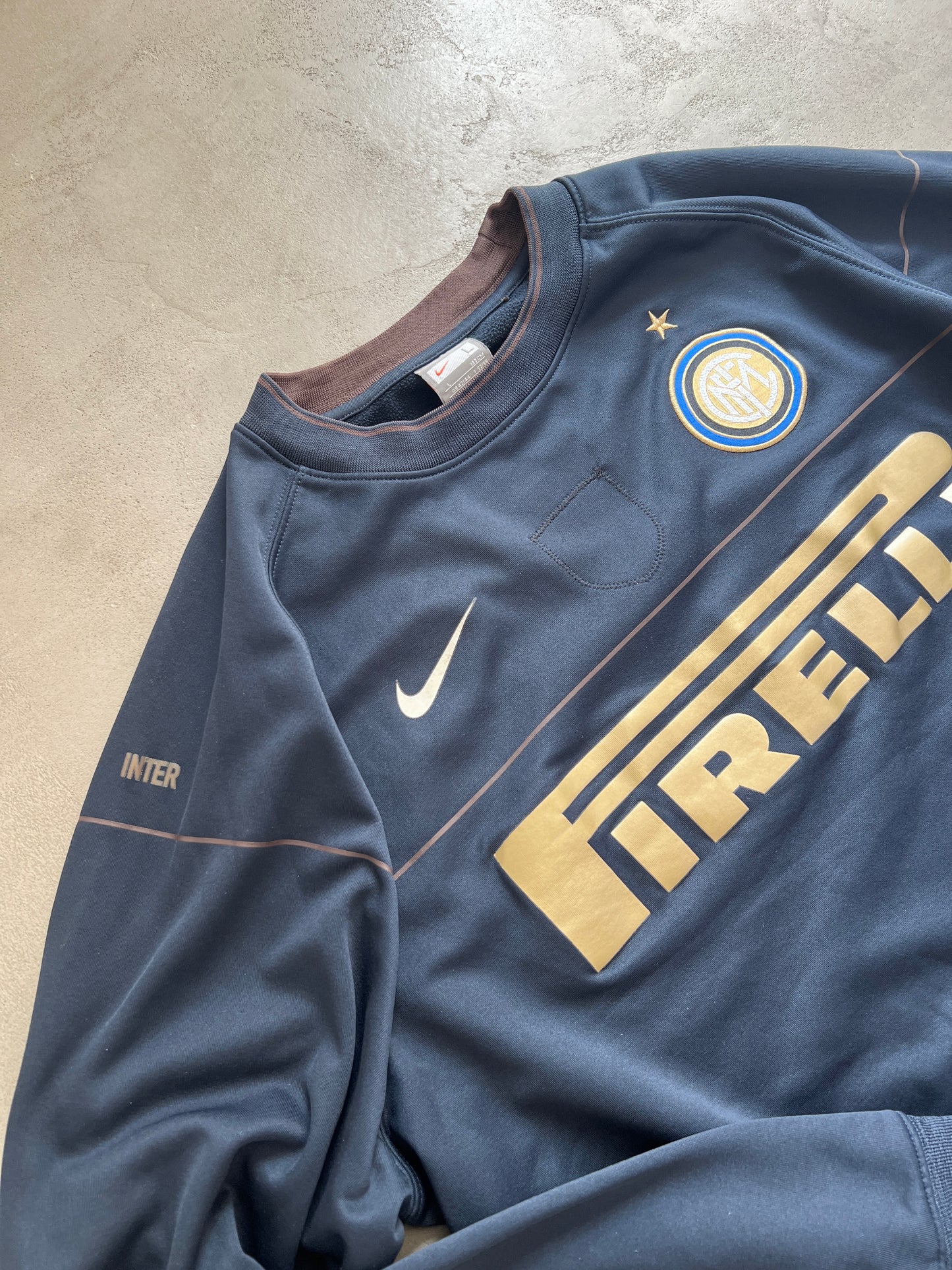 NAVY INTER MILAN NIKE SWEATER - 2000S - M