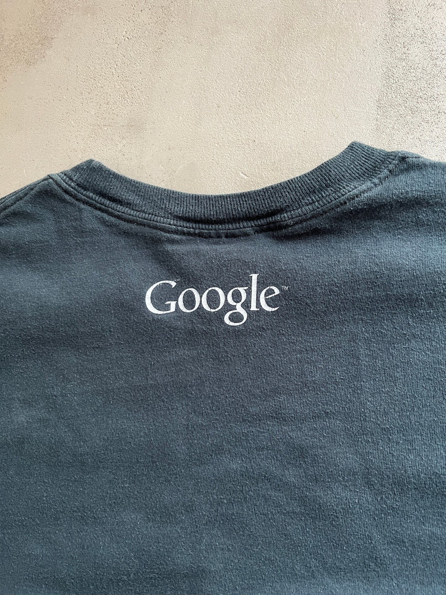 FADED BLACK GOOGLE PROMO TEE - 1990S - M