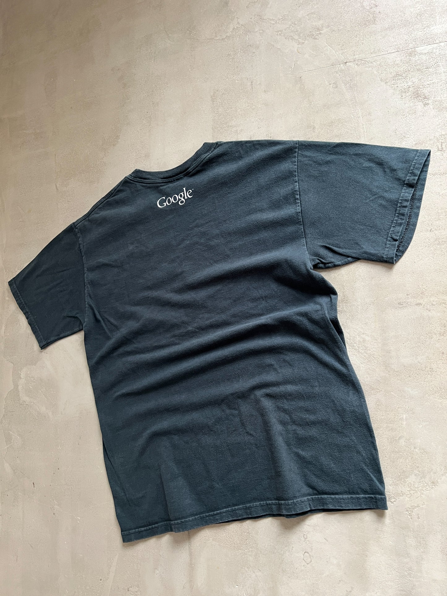 FADED BLACK GOOGLE PROMO TEE - 1990S - M