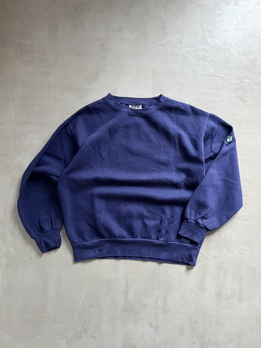 FADED NAVY BMW SWEATER - 1990S - M