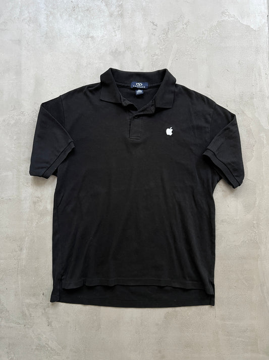 BLACK APPLE PROMO POLO - 2000S - L