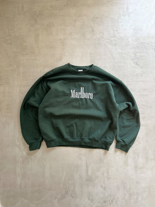DARK GREEN MARLBORO SWEATER - 1990S - L/M